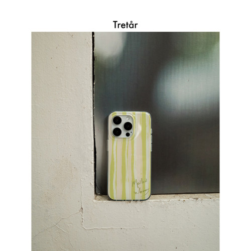 Tretar「芍药半绿」双面覆膜 光面大孔 IMD手机壳 适用iPhone17Pro
