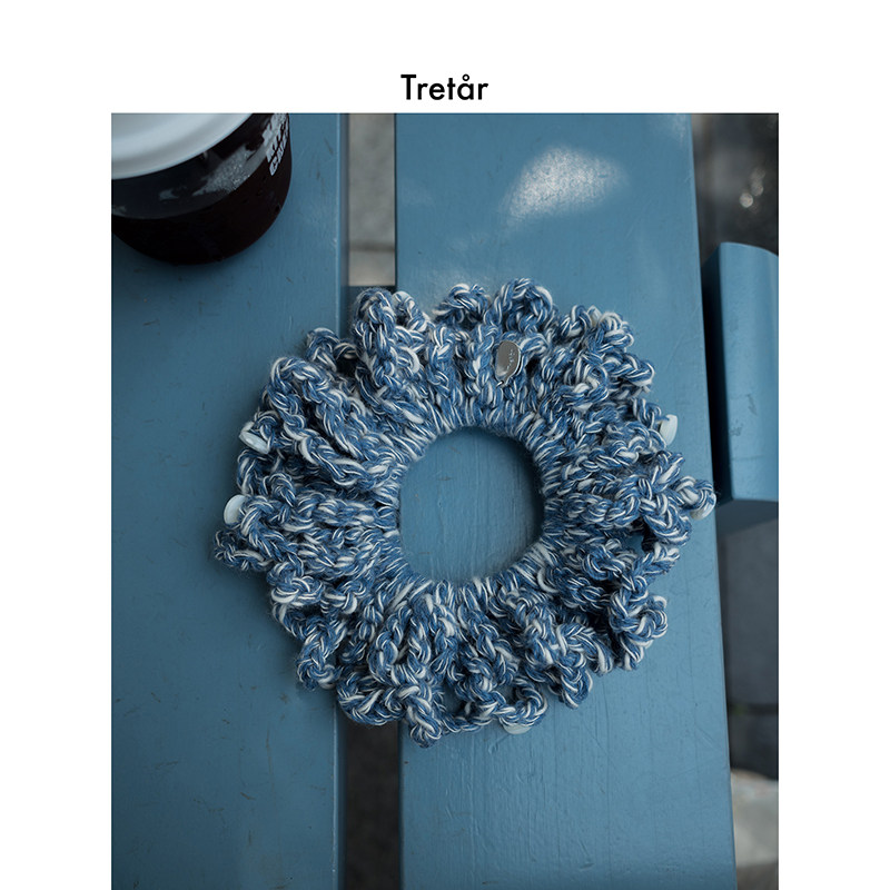 Tretar「海风拾贝」手工编织 贝壳串珠 复古法式大肠发圈发饰发绳