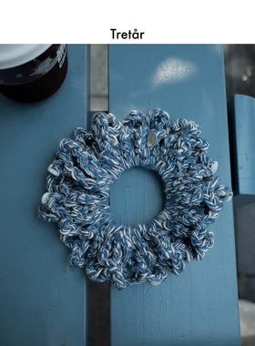 Tretar「海风拾贝」手工编织 贝壳串珠 复古法式大肠发圈发饰发绳