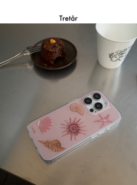 Tretar「绯影海湾」双面覆膜 光面大孔 IMD手机壳 适用iPhone17Pro