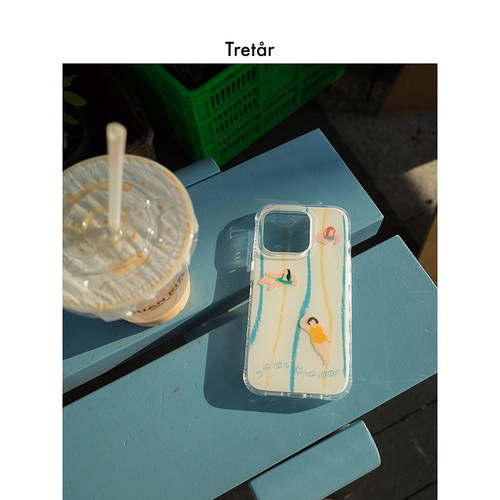 Tretar「水波乐园」双面覆膜 光面大孔 IMD手机壳 适用iPhone17Pro