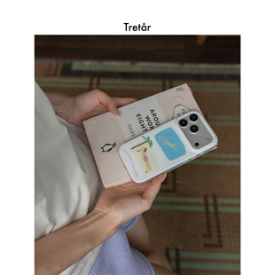 Tretar「假日拼图」双面覆膜 磨砂大孔 IMD手机壳 磁吸环Magsafe适用17Pro