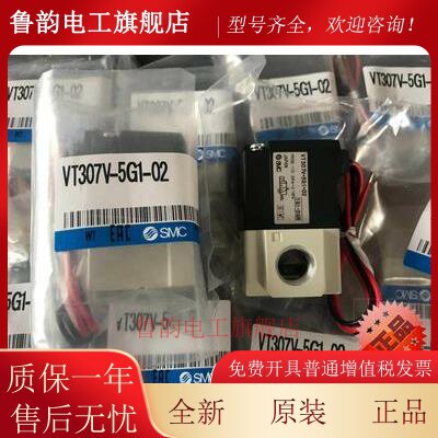 SMC真空电磁阀VT307V-3G-4G-5G-6G-01-02 24V 12 110 220气动元件