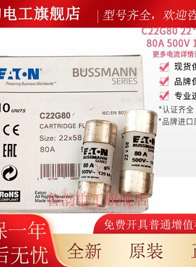 BUSSMANN熔断器C22G63 C22G80 C22G100 C22G125 C22G125S 保险丝
