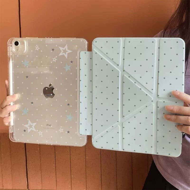 星星ipad保护壳ipadair8苹果平板保护套iPad11平板壳第9代pro11寸mini6带笔槽10防摔弯air7透明4亚克力5外壳3