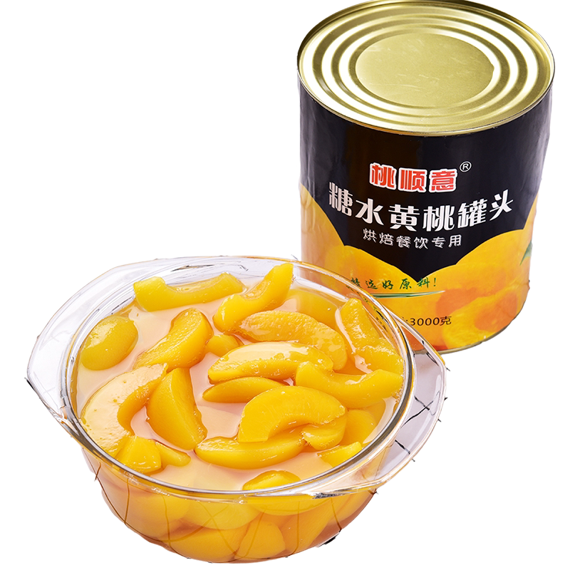 黄桃罐头商用大罐3公斤大桶装3kg水果罐头烘培批发橘子菠萝水果捞