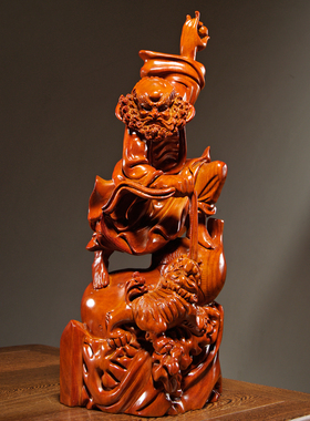 花梨木雕达摩祖师佛像摆件实木