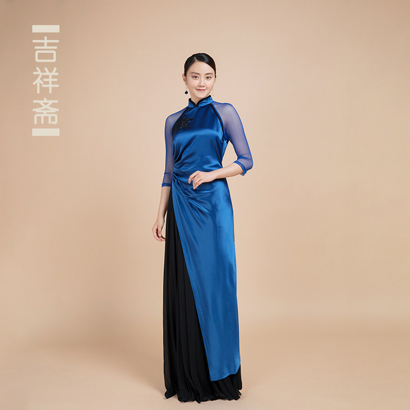 吉祥斋女装卷竹帘长衫图片