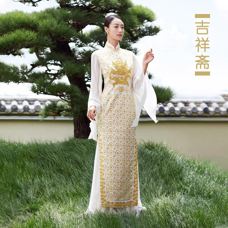吉祥斋旗袍刺绣国风礼服图片