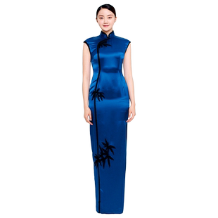 吉祥斋女装卷竹帘旗袍
