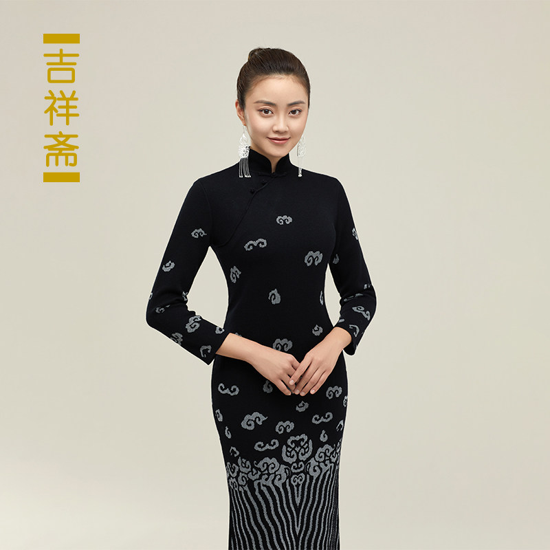 女装旗袍吉祥斋羊毛2021图片