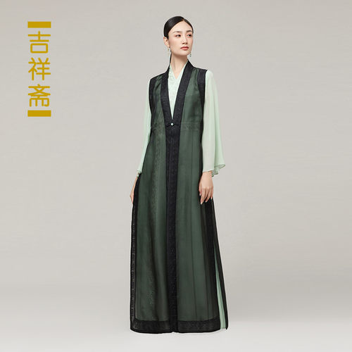 吉祥斋马夹刺绣国风礼服