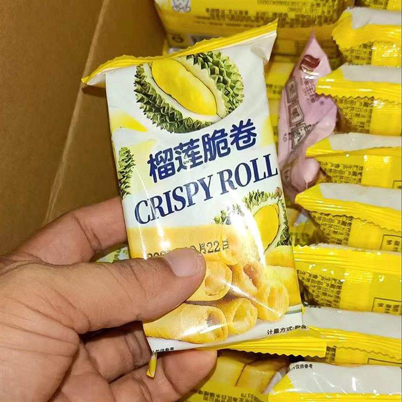【新货立减】榴莲脆卷蛋酥卷咸蛋黄椰汁蛋奶味传统鸡蛋卷休闲零食