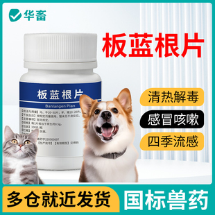 华畜板蓝根片宠物猫咪狗狗流感咳嗽流涕清热解毒抗病毒肺炎犬瘟热