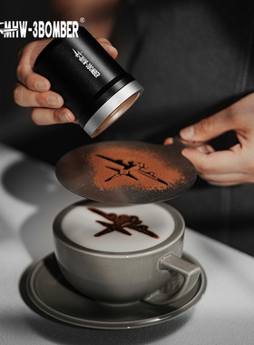 MHW轰炸机Shark咖啡粉撒粉器 抹茶可可粉罐多功能筛网磁吸洒粉罐