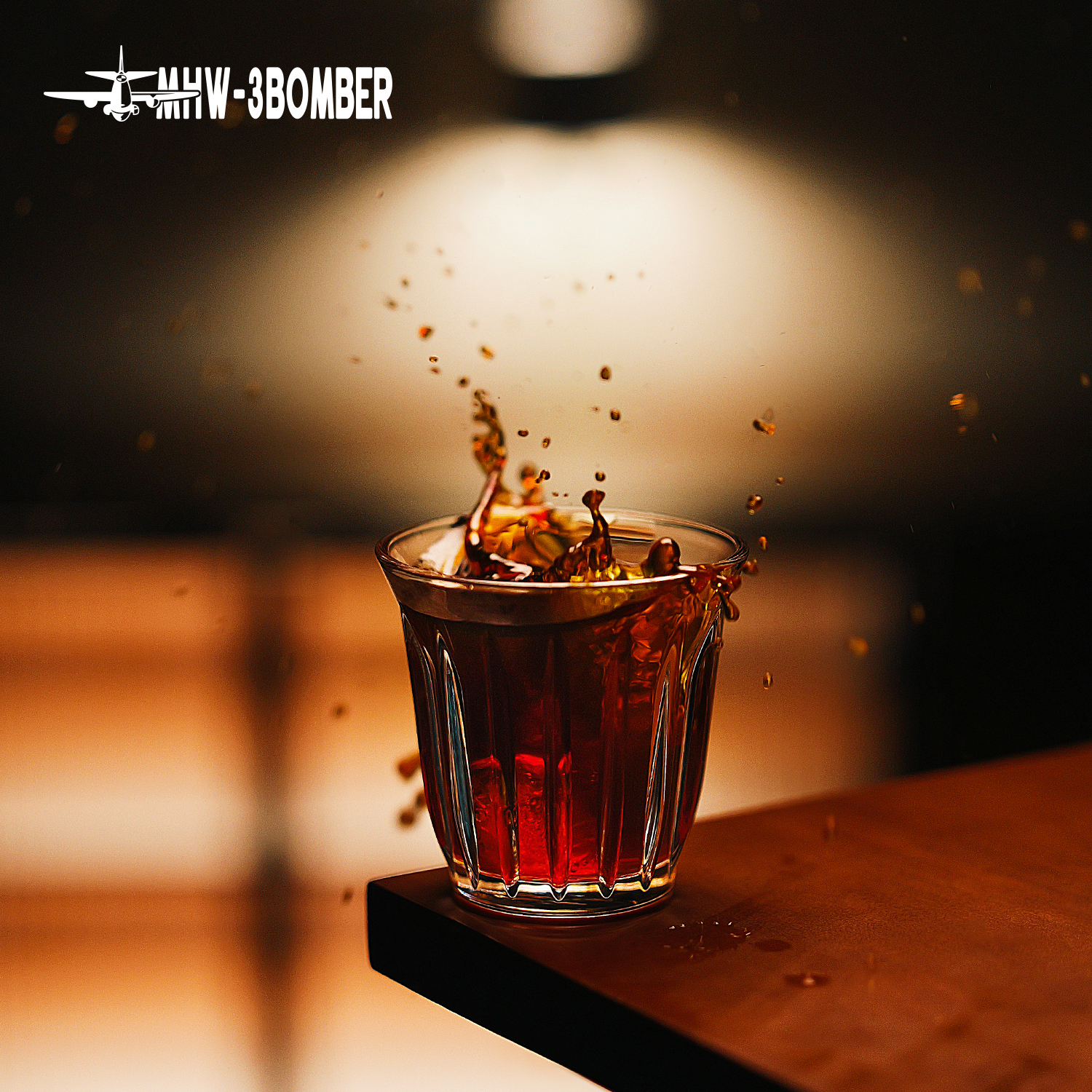 MHW轰炸机玻璃杯拿铁单品咖啡杯