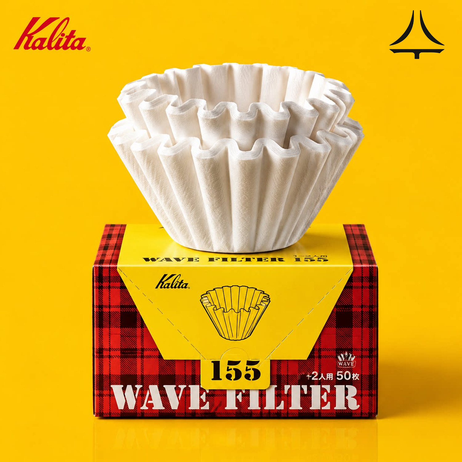kalita波纹折纸155/185蛋糕滤纸