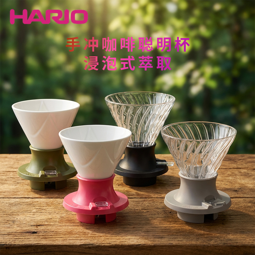 日本HARIO聪明杯V60滤杯浸泡式