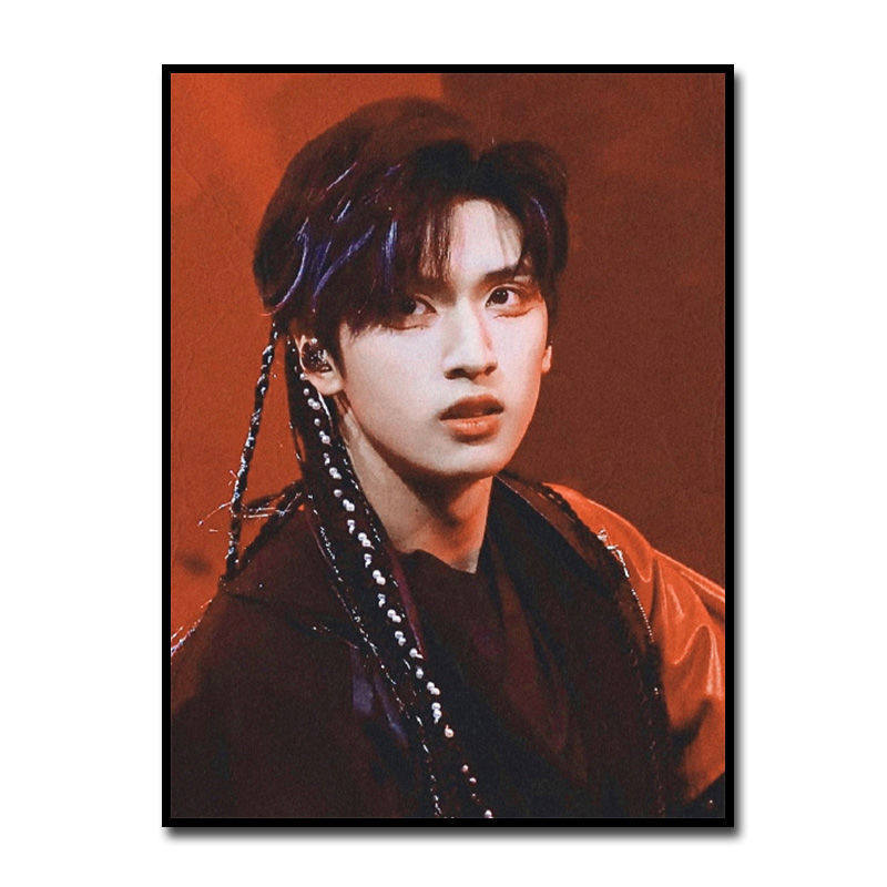 严浩翔 diy数字油画时代少年团定制油彩国风少年舞台秀手绘填色画