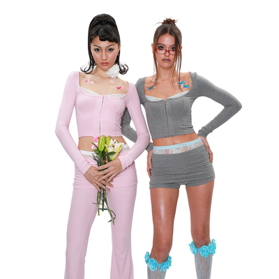 NOLA*Pink&BlueKnitSuit