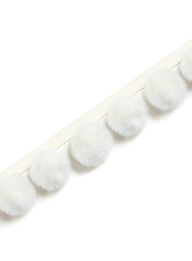 友谊大街COCO小姐绒球花边抱枕桌旗窗帘金色白色黄色花边