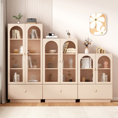 防尘书柜落地置物架客厅靠墙书架收纳展示柜儿童阅读架多层储物柜