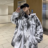 XZ-230-1-22JK18秋港风ctboy街拍高品质水墨扎染休闲夹克P98控118，男装夹克，星座230-1