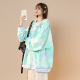 XZ-230-1W10春装新款中性风水墨扎染渐变休闲夹克P88控108大货足，男装夹克，星座230-1