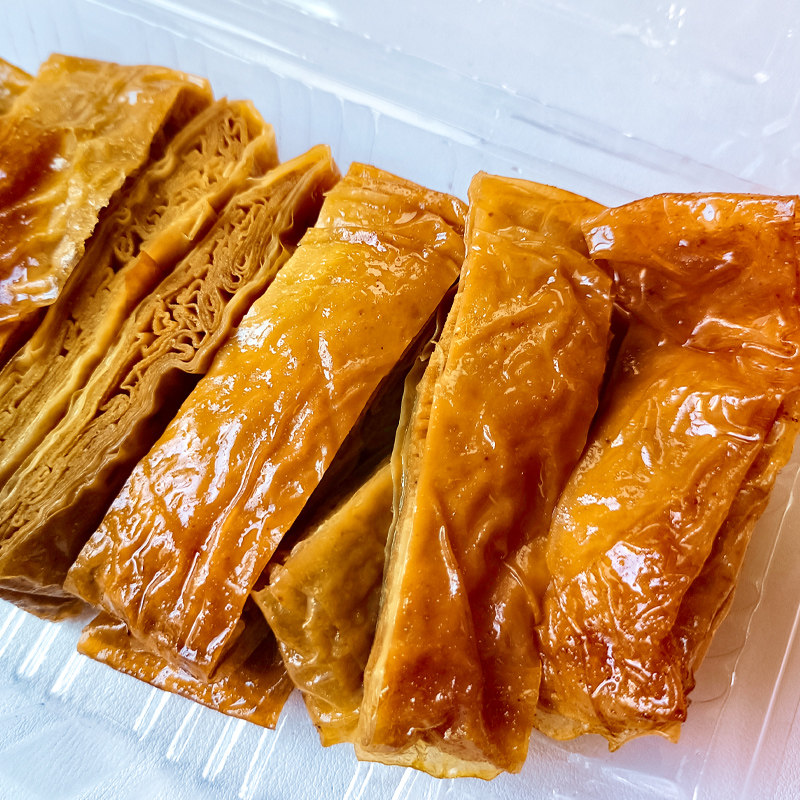 上海特产老字号城隍庙松月楼素鸭烤麸素食卤味素鸡熟食