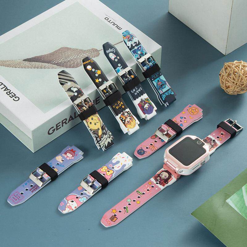 适用华为AHP-AL10儿童电话手表5X/5Xpro卡通印花表带软胶ALA-AL10