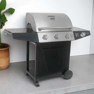 别墅庭院燃气烧烤炉家用烧烤架液化气烤肉炉户外烧烤装 BBQ 备美式