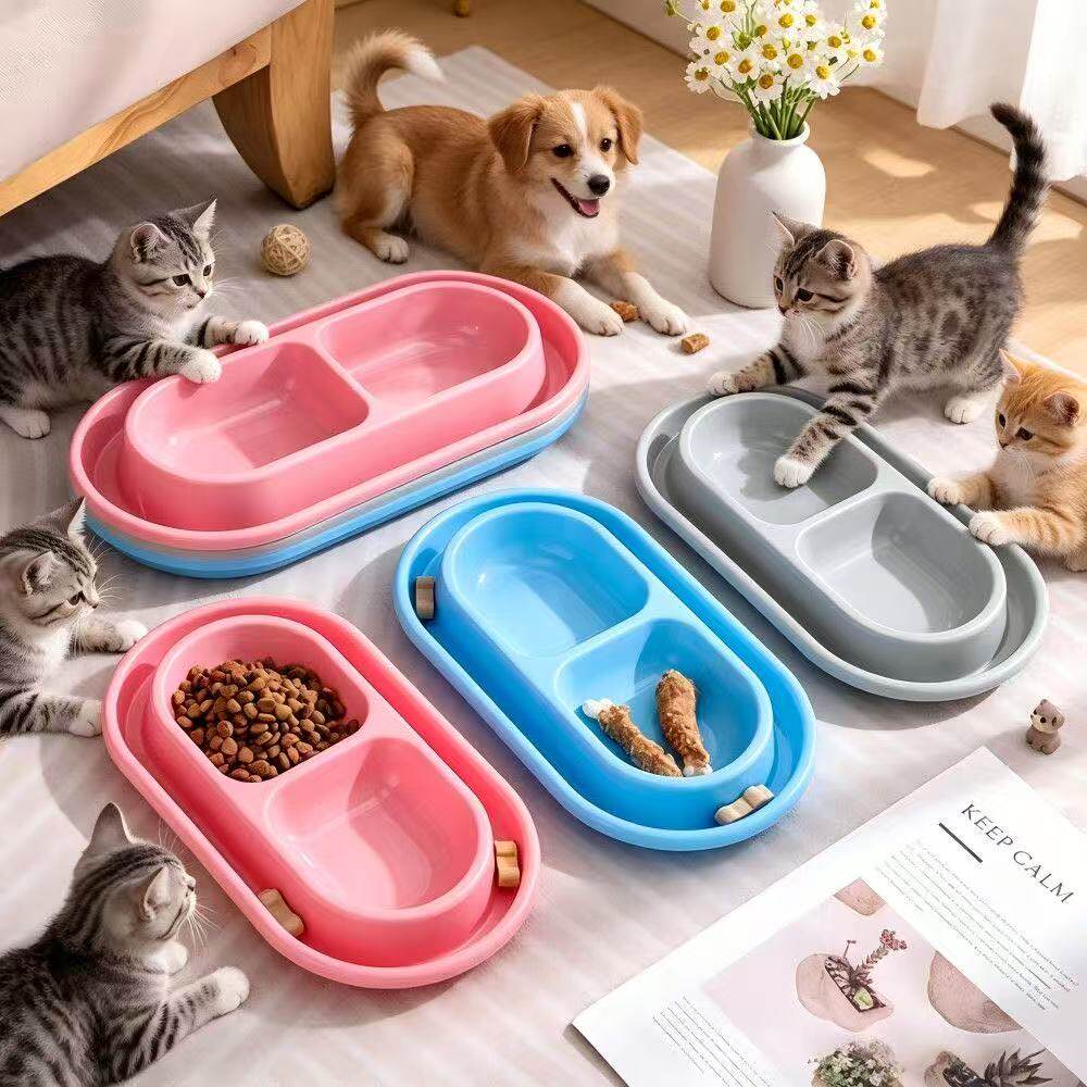 猫狗双碗户外防水防蚂蚁粮盆