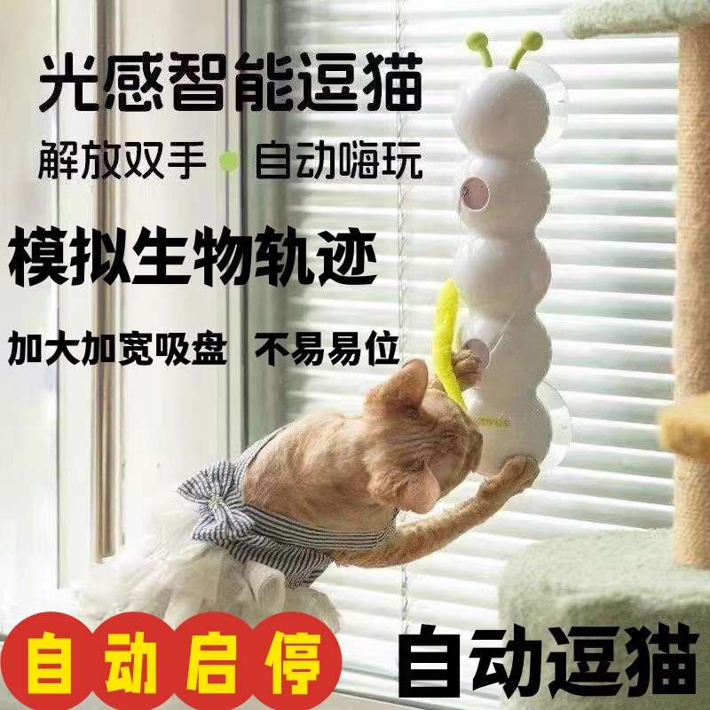 宠物毛毛虫智能感应电动猫咪玩具自动逗猫神器逗猫棒猫玩具,宠物/宠物食品及用品,宠物智能玩具,淘宝优惠券,粉丝福利购,淘宝优惠卷