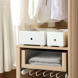 拉篮抽拉式滑动轨道塑料配件滑轨收纳筐伸缩侧装厨房卧室抽屉滑轨