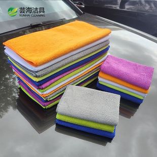30*30擦车巾专用布吸水毛巾超细纤维镀晶洗车毛巾抛光打蜡小方巾