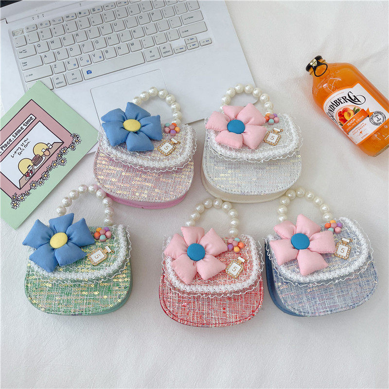 ins新款女童小香风手提包包女宝宝斜挎包时尚手提包配饰包