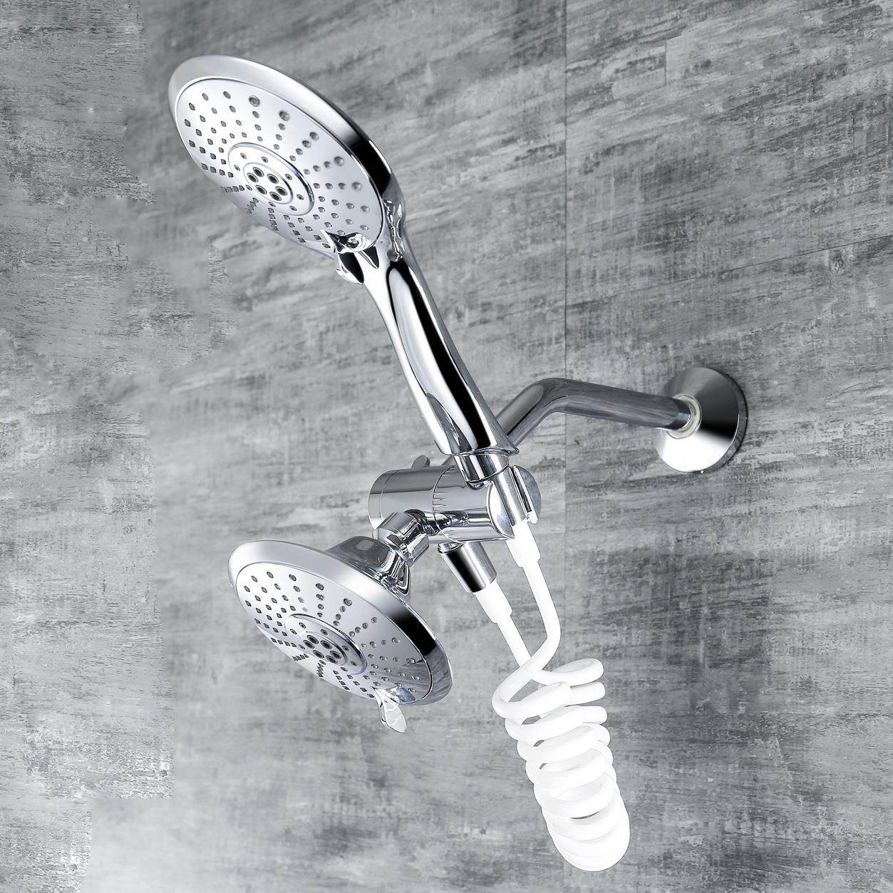 五档带喷雾莲蓬头套装卫浴四分接头分水器花洒喷头淋浴水龙头定制