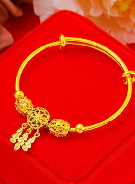 沙金手镯三生三世捕梦网镯子女