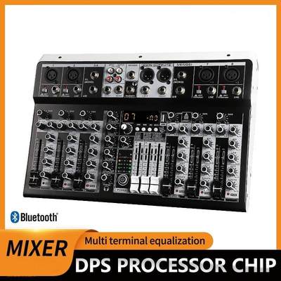 KP8 8通道调音台内置16DSP数字效果器110V-220V电源MIXER