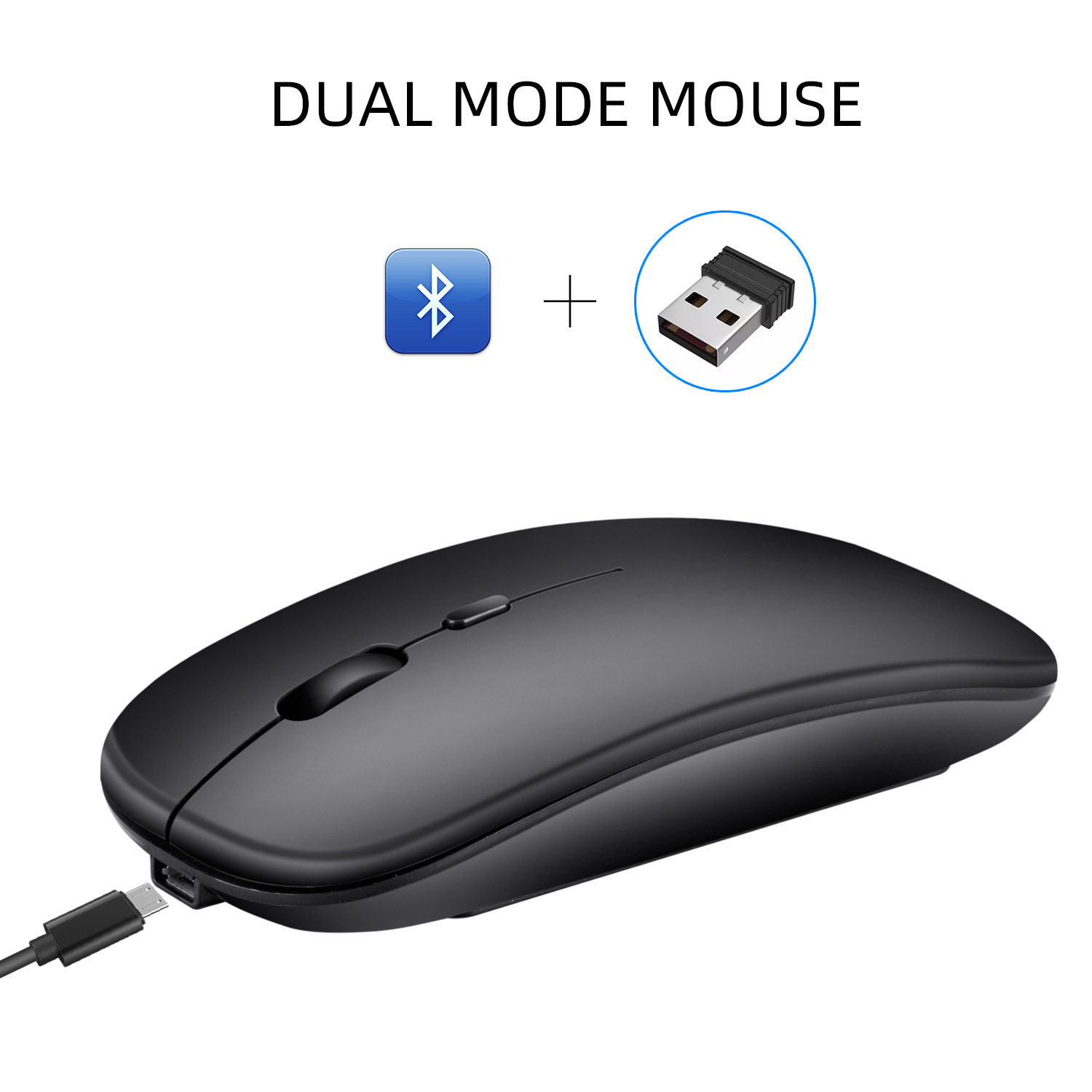 M90蓝牙双模2.4G鼠标笔记本台式办公mouse无线鼠标