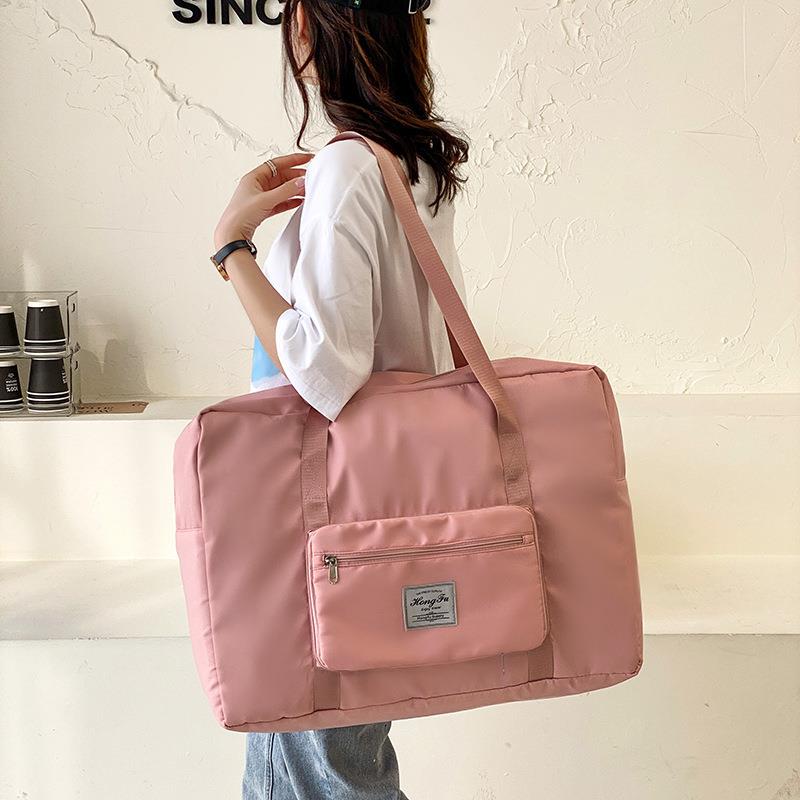 旅行包女大容量行李包可折叠扩展防水出差旅游运动健身包收纳待产