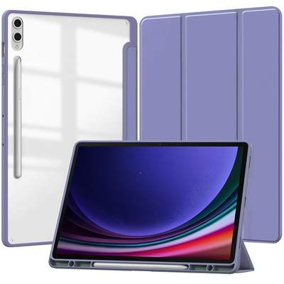 适用三星GalaxyTab S9FE 12.4平板保护套S9fe亚克力S9plus保护套