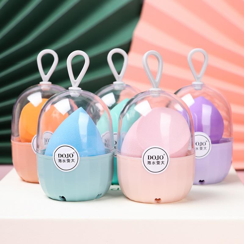 超柔软葫芦粉扑泡水大干湿两用美妆蛋水滴斜切彩妆盒装海绵化妆蛋