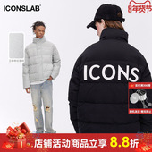 沈月同款 ics iconslab立体短款 羽绒服情侣冬季 立领外套男