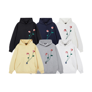 ics丨iconslab趣味立体钩花多功能连帽卫衣设计感小众情侣情侣秋
