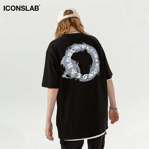 翌舟同款Iconslab烟雾短袖