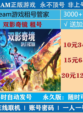 双影奇镜租号 Split Fiction租号 正版steam游戏租号|非上号器