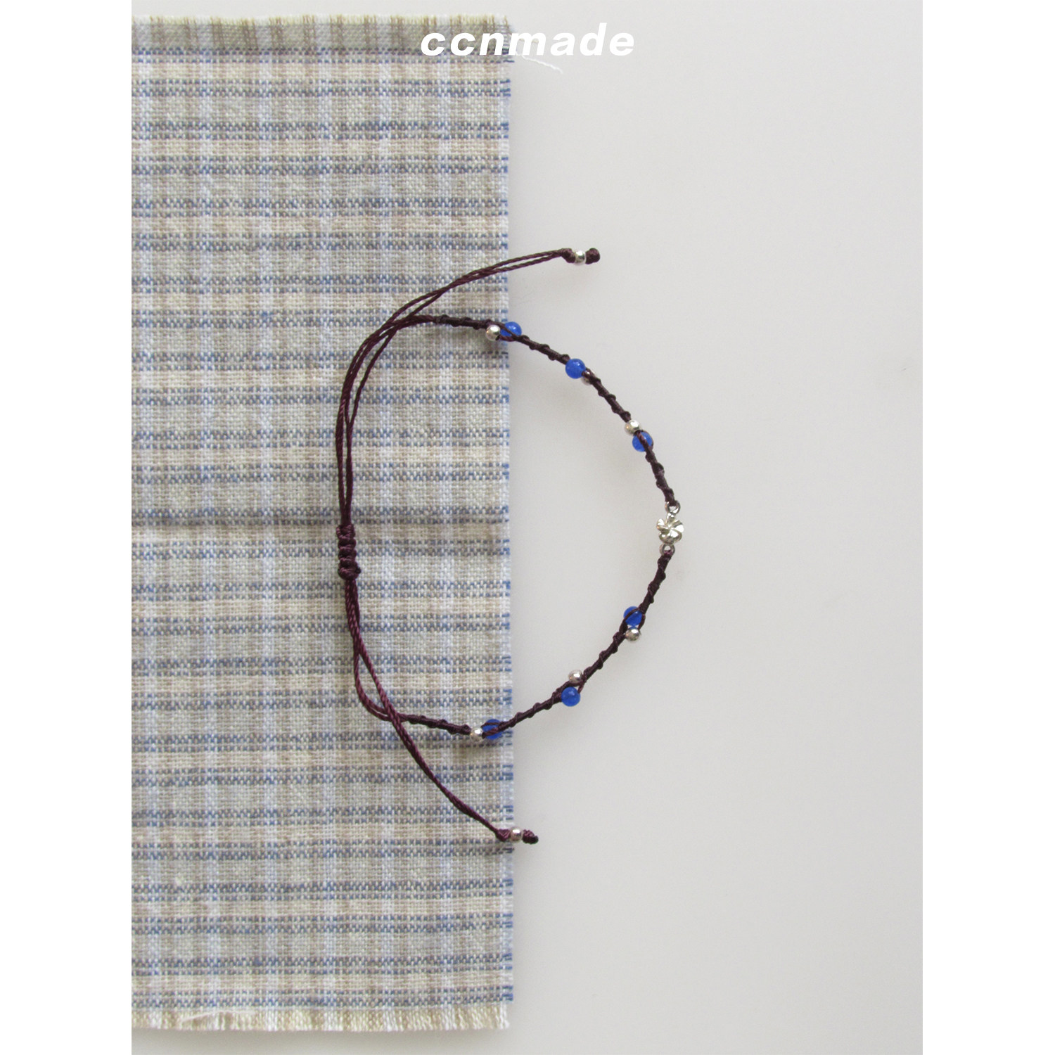 [现货]CCNMADE SAME MIND韩国银匠打制925纯银原石手链Day6同款