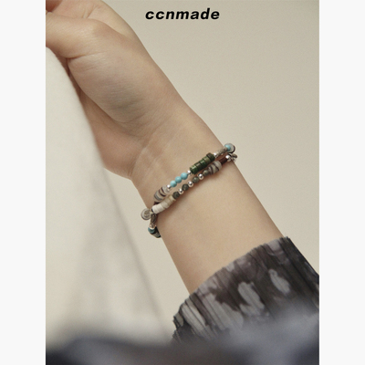 [定制]CCNMADE｜曰 串珠手链天然原石 纯银原创配饰 崔然竣同款