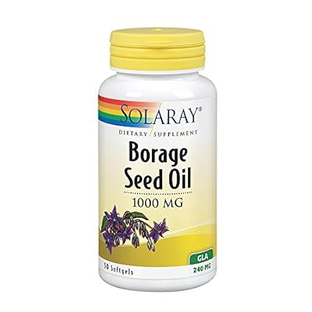 SOLARAY Borage Oil Seed， Softgel(Btl-Plastic) 240mg 50ct